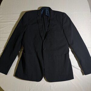 ASOS Men’s Suit Jacket 42L Single Button Slim Fit Blazer Long Black Formal